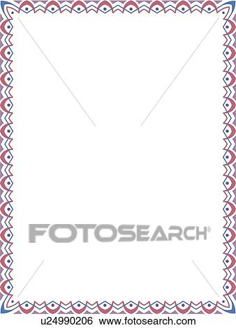 Pink and Blue Border View Large Clip Art Graphic Clip Art - Pink and Blue Border. Fotosearch