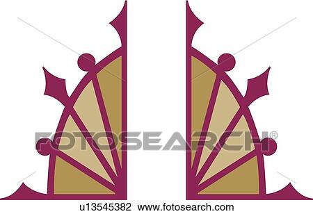 Clipart - Pink and brown design with copy space. Fotosearch