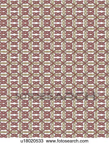 Clipart - Pink and cream knot background pattern. Fotosearch