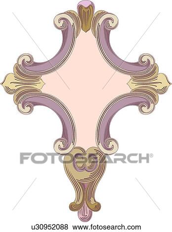 Pink and purple decorative Frame View Large Clip Art Graphic Clip Art - Pink and purple decorative Frame. Fotosearch