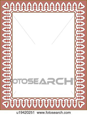 Pink and White Border View Large Clip Art Graphic Clipart - Pink and White Border. Fotosearch