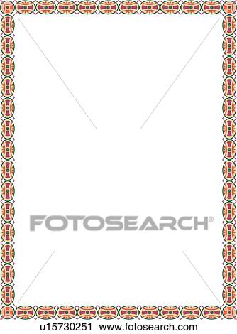 Pink Decorative Border View Large Clip Art Graphic Clipart - Pink Decorative Border. Fotosearch