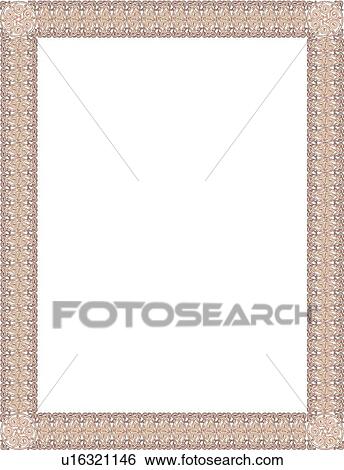 Clip Art - Pink Fancy Border. Fotosearch