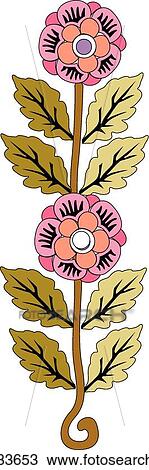 Pink Flowers with Green Leaves View Large Clip Art Graphic Clipart - Pink Flowers with Green Leaves. Fotosearch