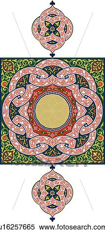Pink green and gold frame View Large Clip Art Graphic Clipart - Pink green and gold frame. Fotosearch