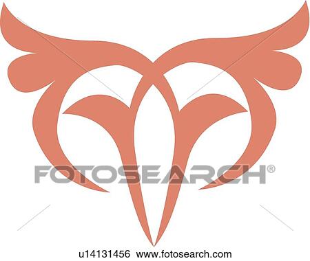 Pink owl View Large Clip Art Graphic Clip Art - Pink owl. Fotosearch