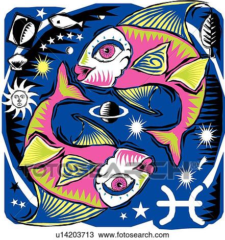 Clipart - Pisces. Fotosearch