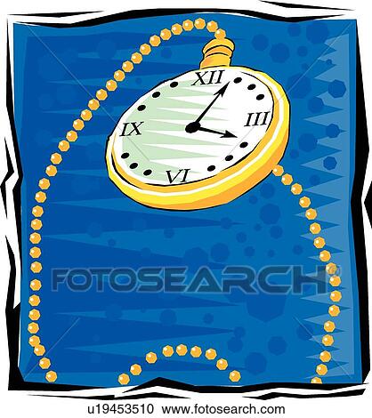Pocket watch View Large Clip Art Graphic Clipart - Pocket watch. Fotosearch