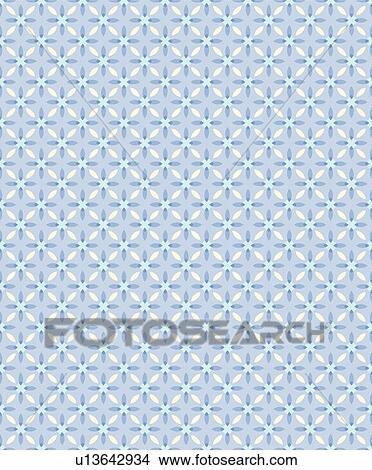 Clipart - Pretty blue and yellow background pattern. Fotosearch