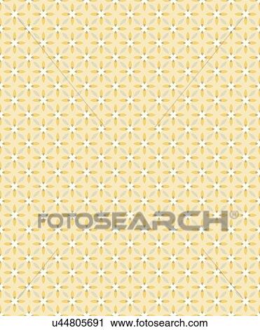 Clipart - Pretty yellow background pattern. Fotosearch