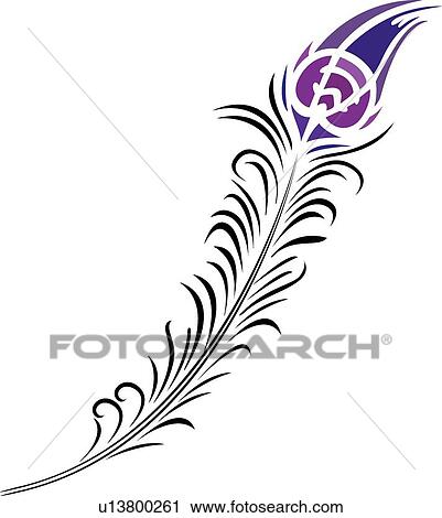 Purple Feather View Large Clip Art Graphic Clipart - Purple Feather. Fotosearch