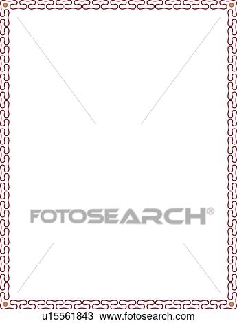Clipart - Purple Line Border. Fotosearch