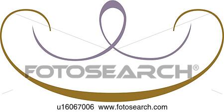 Purple loop brown line View Large Clip Art Graphic Clip Art - Purple loop brown line . Fotosearch
