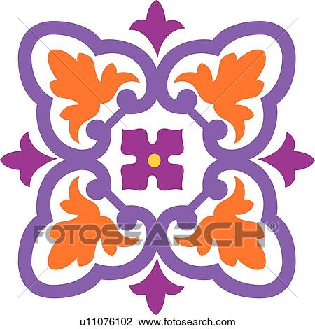 Purple orange and pink design View Large Clip Art Graphic Clipart - Purple orange and pink design . Fotosearch