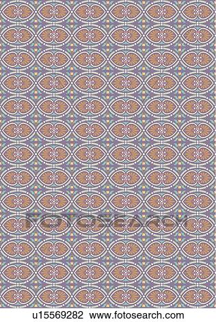 Clipart - Purple oval leaf background pattern. Fotosearch