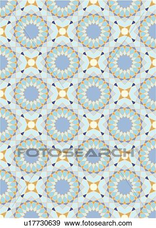 Clip Art - Quilt aqua background pattern . Fotosearch