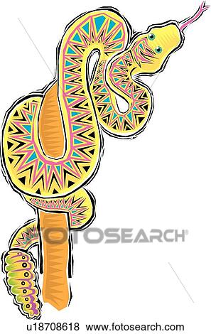 Clip Art - Rattlesnake. Fotosearch