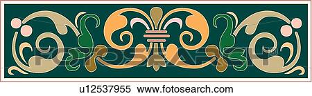 Rectangle Design Ornament View Large Clip Art Graphic Clipart - Rectangle Design Ornament. Fotosearch