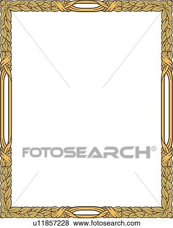 Rectangle leaf frame View Large Clip Art Graphic Clip Art - Rectangle leaf frame. Fotosearch