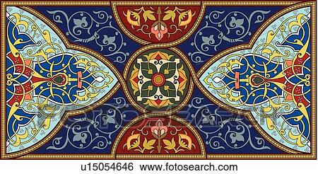 Rectangle leaf pattern with a circle View Large Clip Art Graphic Clip Art - Rectangle leaf pattern with a circle. Fotosearch