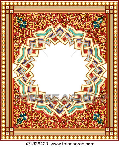 Clipart - Rectangle with circle for copy space. Fotosearch