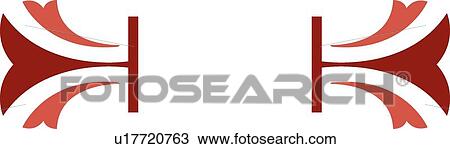 Red and coral copy space header View Large Clip Art Graphic Clipart - Red and coral copy space header . Fotosearch