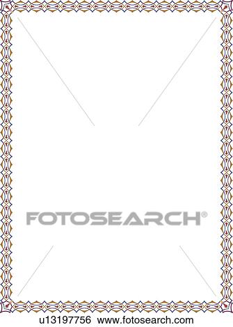 Clip Art - Red and Gold Border. Fotosearch
