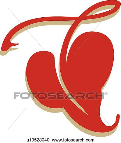Red and gold leaf Design Ornament View Large Clip Art Graphic Clipart - Red and gold leaf Design Ornament. Fotosearch