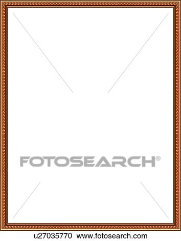 Red and gold modern arabesque Border View Large Clip Art Graphic Clipart - Red and gold modern arabesque Border. Fotosearch