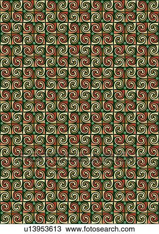 Red and green swirl background pattern View Large Clip Art Graphic Clipart - Red and green swirl background pattern. Fotosearch