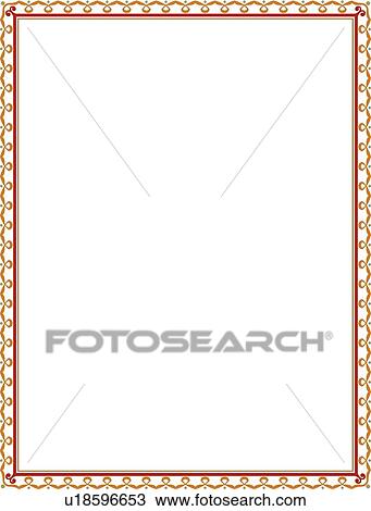 Red and Orange Thin Border View Large Clip Art Graphic Clipart - Red and Orange Thin Border. Fotosearch