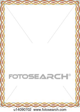 Clipart - Red and Yellow Border. Fotosearch