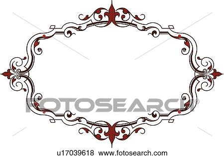 Red fancy frame View Large Clip Art Graphic Clip Art - Red fancy frame. Fotosearch