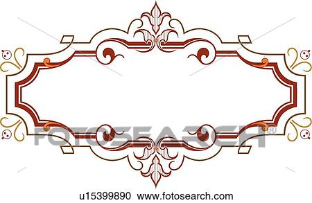 Red fancy leaf frame View Large Clip Art Graphic Clipart - Red fancy leaf frame. Fotosearch