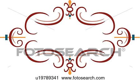 Clipart - Red frame. Fotosearch