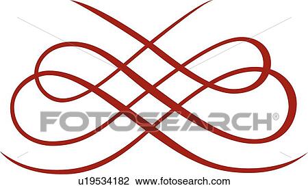 Red loops and squares View Large Clip Art Graphic Clipart - Red loops and squares . Fotosearch