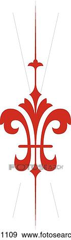 Clip Art - Red pretty design . Fotosearch