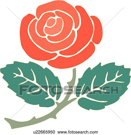 Red Rose View Large Clip Art Graphic Clipart - Red Rose. Fotosearch