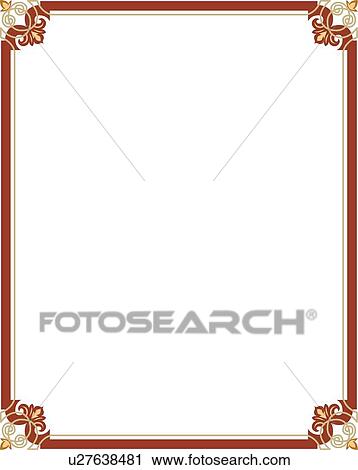 Red, yellow and gold rectangle Border View Large Clip Art Graphic Clipart - Red, yellow and gold rectangle Border. Fotosearch