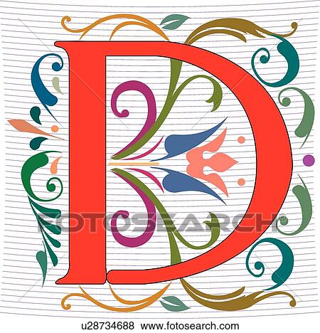 Clip Art - Regal Capital D. Fotosearch