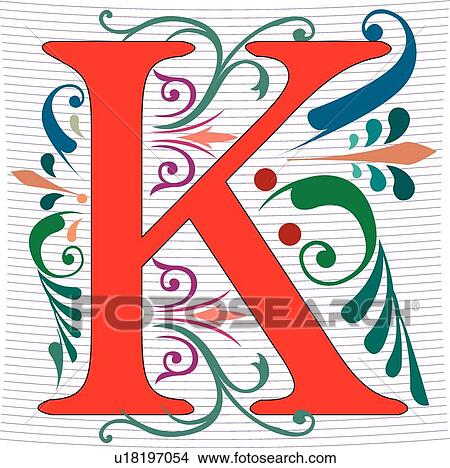 Regal Capital K View Large Clip Art Graphic Clipart - Regal Capital K. Fotosearch