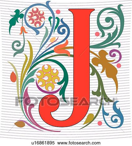 Clipart - Regal letter J. Fotosearch