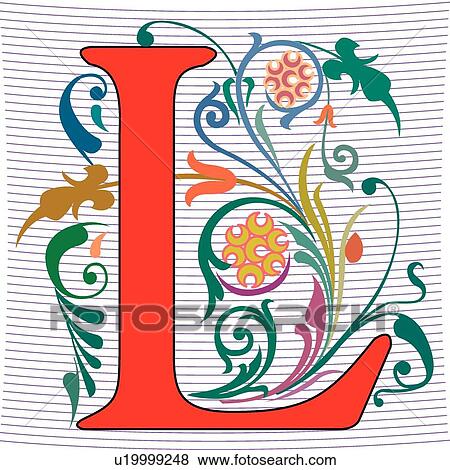 Regal letter L View Large Clip Art Graphic Clip Art - Regal letter L. Fotosearch