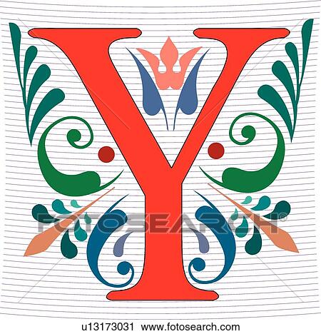 Clipart - Regal letter Y. Fotosearch