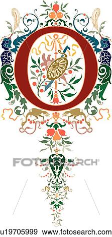Renaissance Capital O View Large Clip Art Graphic Clip Art - Renaissance Capital O. Fotosearch