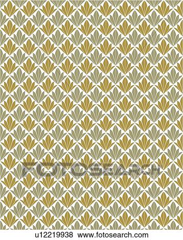 Repeating diamond shape green and silver plant Background View Large Clip Art Graphic Clip Art - Repeating diamond shape green and silver plant Background. Fotosearch