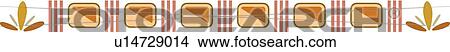 Clipart - Repeating Pattern Design Ornament. Fotosearch