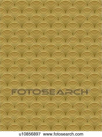 Clip Art - Retro brown arch background pattern . Fotosearch