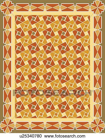 Clipart - Retro brown orange background pattern. Fotosearch