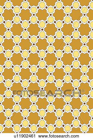 Clipart - Retro circle and loop background pattern . Fotosearch
